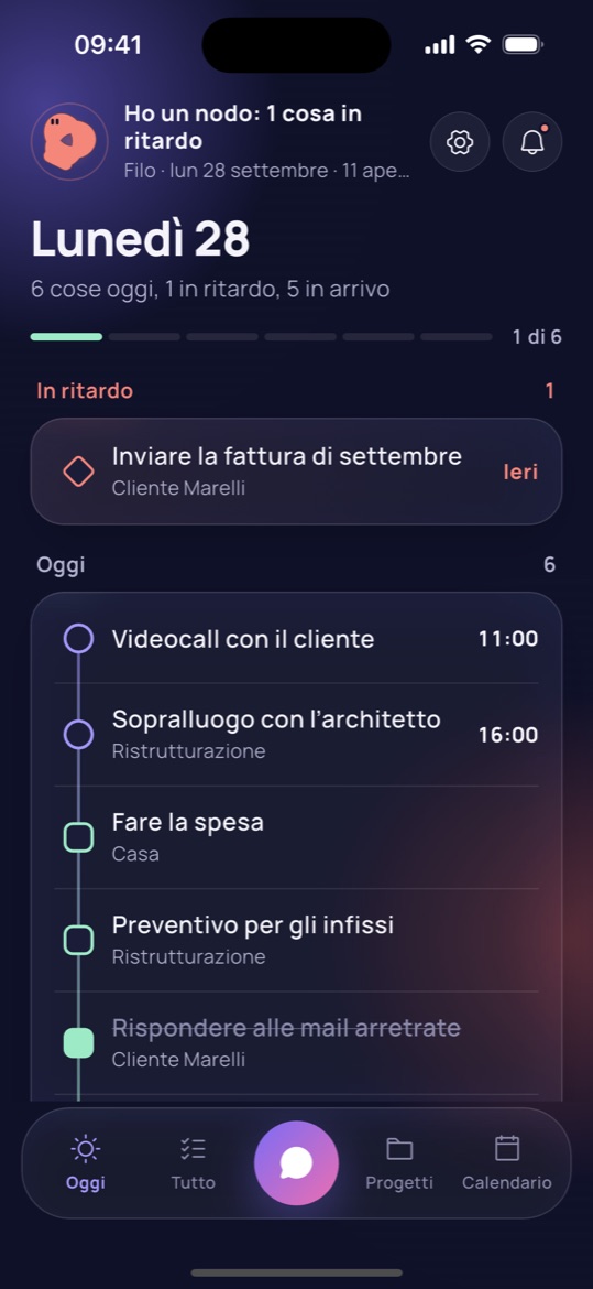 Schermata Oggi