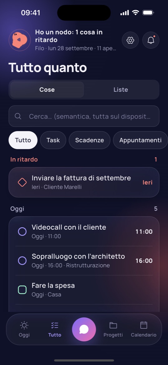 Schermata Tutto quanto